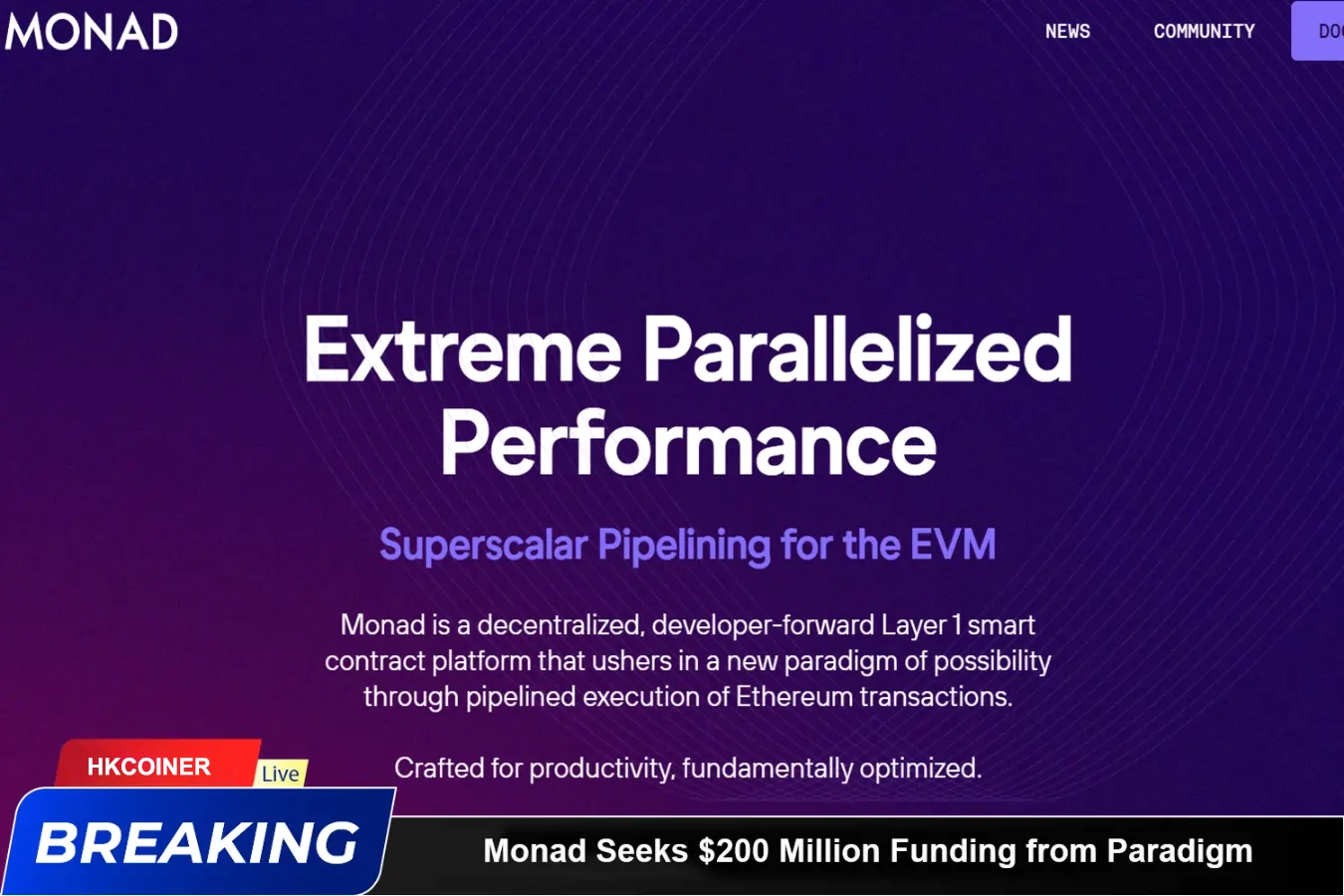 News images Monad Seeks $200 Million Funding from Paradigm